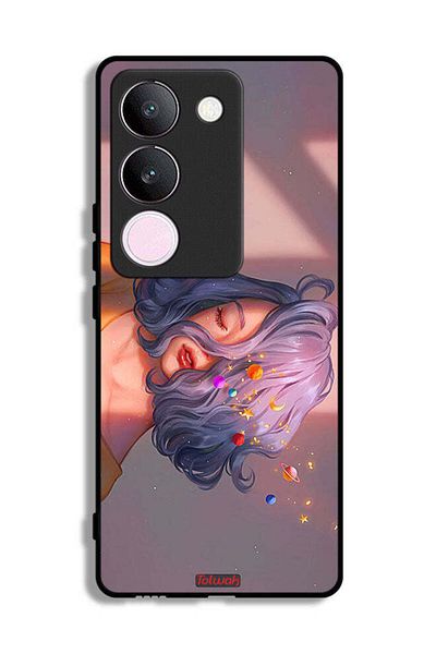 Tolwak vivo V29 Protective Case Cover Girl And Space Art