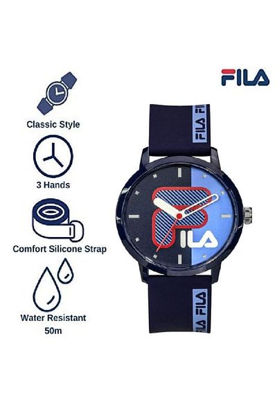 Fila Adult Unisex Analog Watch, Blue 38-326-001, 42 mm