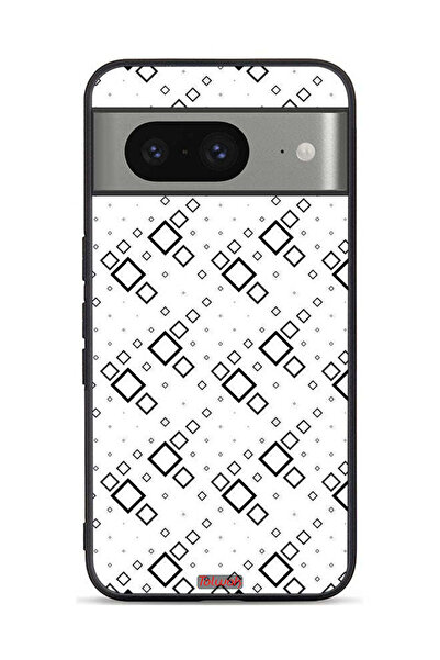 Tolwak Google Pixel 8 Protective Case Cover Square Abstract Digital Art