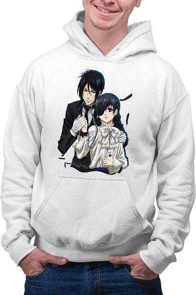 OEM Men's Hoodie Black Butler Sebi Ciel Protective Demon Revance