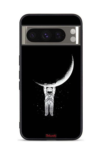 Tolwak Google Pixel 8 Pro Protective Case Cover Hanging From Moon