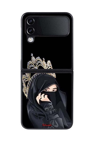 Tolwak Samsung Galaxy Z Flip 4 Protective Case Cover Queen Girl