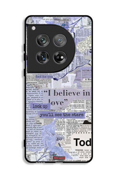 Tolwak غطاء حماية لهاتف OnePlus 12 بنقشة صحيفة