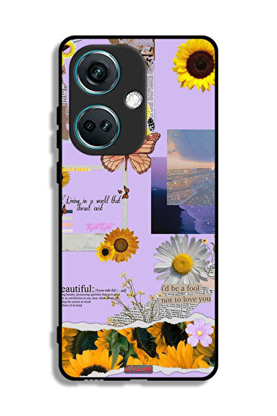 Tolwak غطاء حماية لهاتف OnePlus Nord CE3 بملصقات عباد الشمس الجميلة