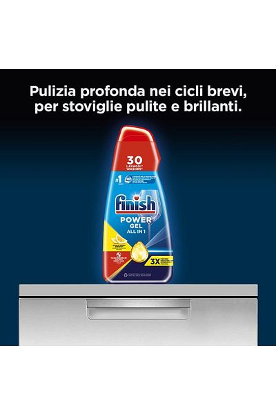 Finish Finish Power Gel Dishwasher Detergent 30 Loads 600ml