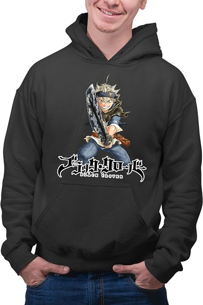 OEM Men's Hoodie Black Clover Asta Sword Magician Kakalot