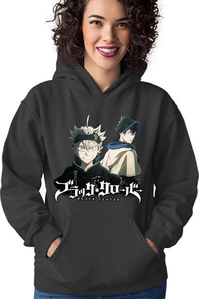 OEM Hanorac Femei Black Clover Asta Yuno Logo Adventure Drama