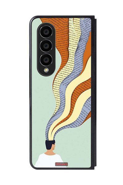 Tolwak Samsung Galaxy Z Fold 4 Protective Case Cover Data In Mind Art