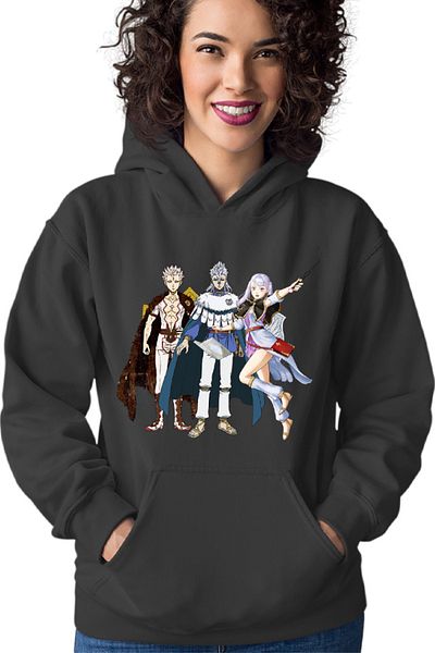 OEM Hanorac Femei Black Clover Silver Noelle Nozel Tabata Yuuki Mangaka