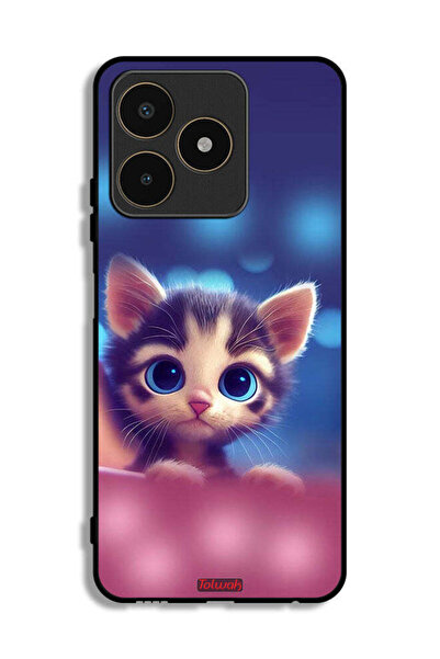 Tolwak غطاء حماية لجهاز Realme C53 - قطة صغيرة