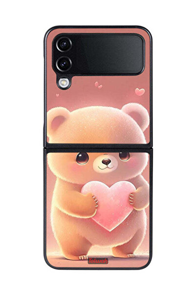 Tolwak غطاء حماية لهاتف Samsung Galaxy Z Flip 4 بتصميم باندا صغير لطيف يحمل ق...