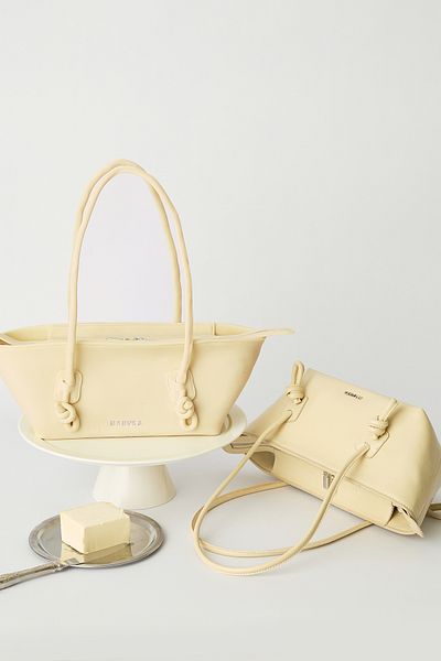 Manuka Bonnie Binding Detail Bag Butter Yellow