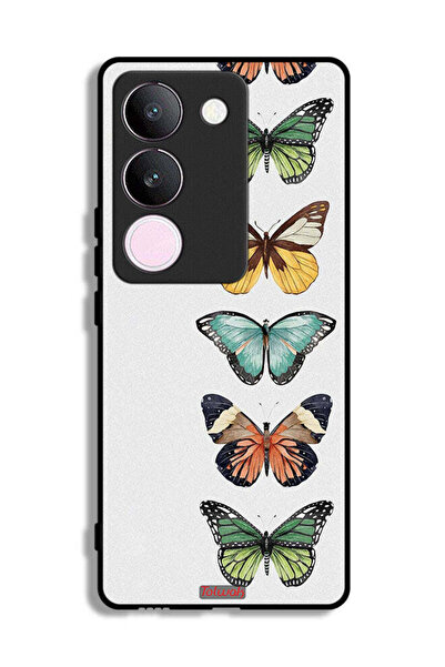 Tolwak غطاء حماية لهاتف فيفو V29 بنقشة أربع فراشات