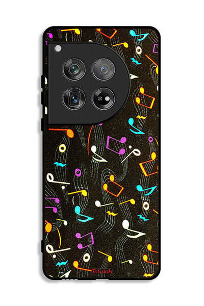Tolwak غطاء حماية لهاتف OnePlus 12 بنمط قماش موسيقي