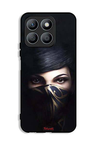 Tolwak غطاء حماية لهاتف Honor X8b بنقشة فتاة محجبة