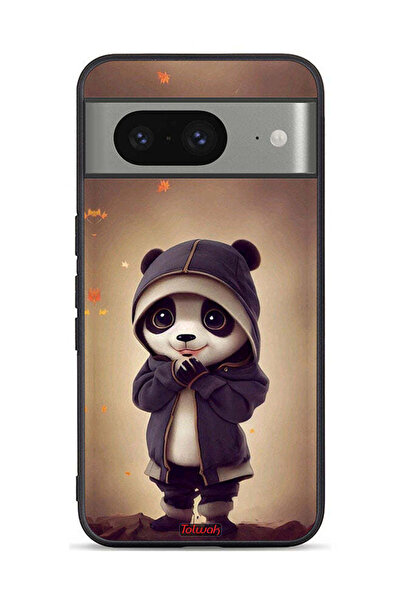 Tolwak غطاء حماية لجهاز جوجل بيكسل 8 بتصميم باندا صغير لطيف