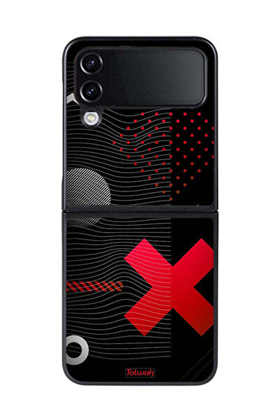 Tolwak غطاء حماية لهاتف Samsung Galaxy Z Flip 4 بعلامة الصليب