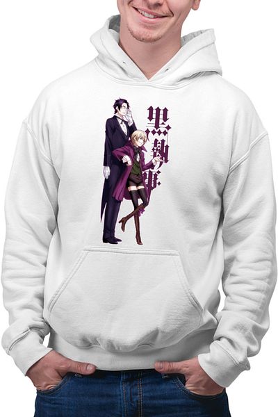 OEM Men's Hoodie Black Butler Anime Eater Claude Rival Demon