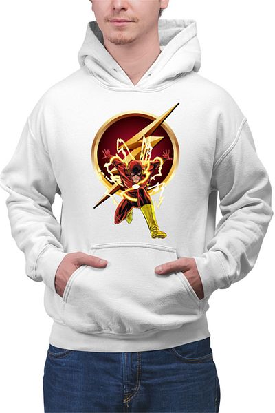 OEM Hanorac Barbati Flash Speed Lightning Struck Barry Allen Cosplay Logo