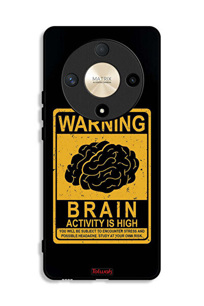 Tolwak Honor X9b Protective Case Cover Warning Brain Activity Is High