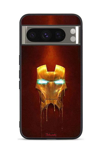 Tolwak Google Pixel 8 Pro Protective Case Cover Iron Man Marvel Comics