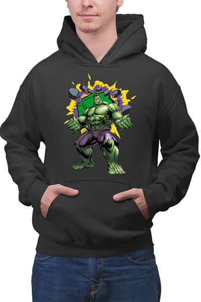 OEM Men's Hoodie Hulk Fist Strong Super Power Huge