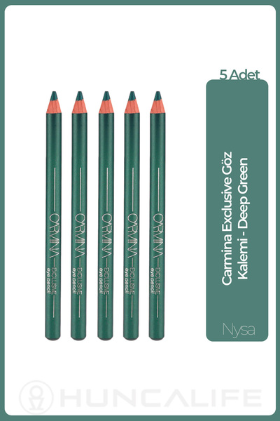 Huncalife Exclusive Eye Pencil Deep Green - 5 Pieces