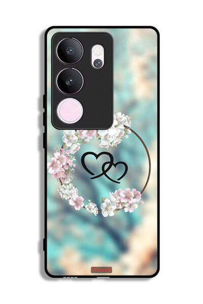 Tolwak غطاء حماية لهاتف فيفو V29 برو بتصميم قلوب في خاتم فني