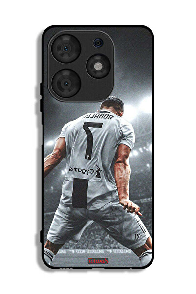 Tolwak غطاء حماية لهاتف تكنو سبارك 10 برو بطبعة احتفال كريستيانو رونالدو