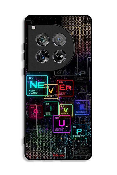 Tolwak OnePlus 12 Protective Case Cover Never Give Up Art