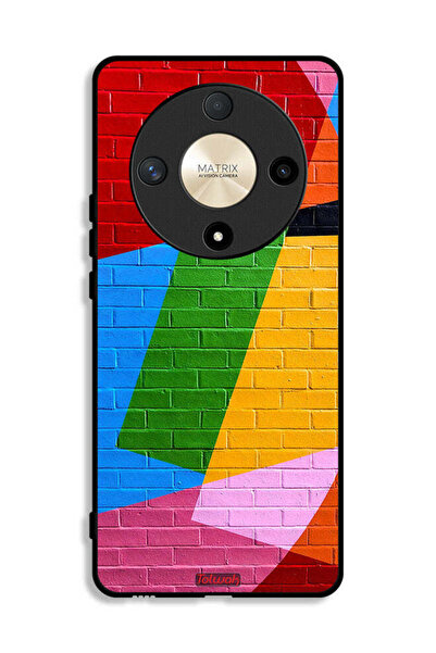 Tolwak Honor X9b Protective Case Cover Colorful Wall Painting