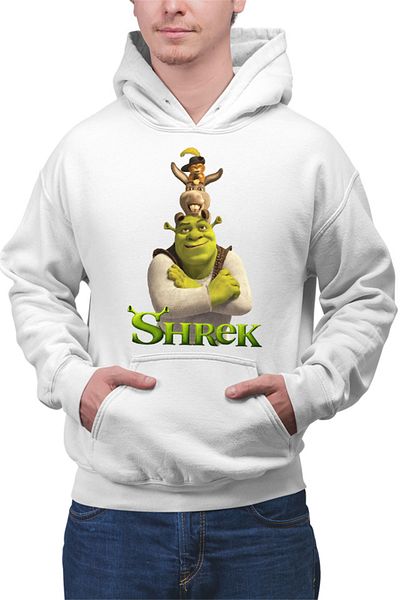 OEM Hanorac Barbati Shrek Donkey Cat in the Boots Fluffy Walt Disney