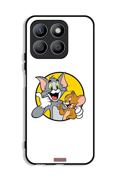 Tolwak غطاء حماية لهاتف Honor X8b بتصميم توم وجيري