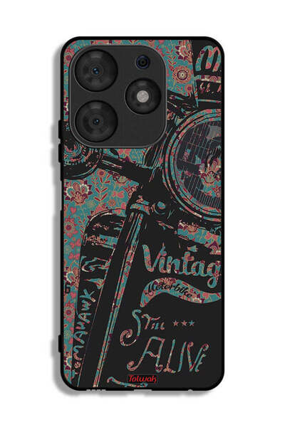 Tolwak غطاء حماية لهاتف تكنو سبارك 10 برو بتصميم دراجة نارية كلاسيكية