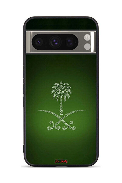 Tolwak غطاء حماية لجهاز جوجل بيكسل 8 برو بعلامة المملكة العربية السعودية القديمة