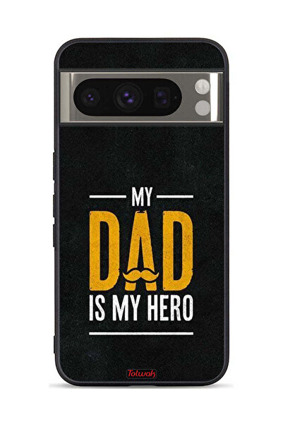 Tolwak غطاء حماية لجهاز Google Pixel 8 Pro "والدي هو بطلي"