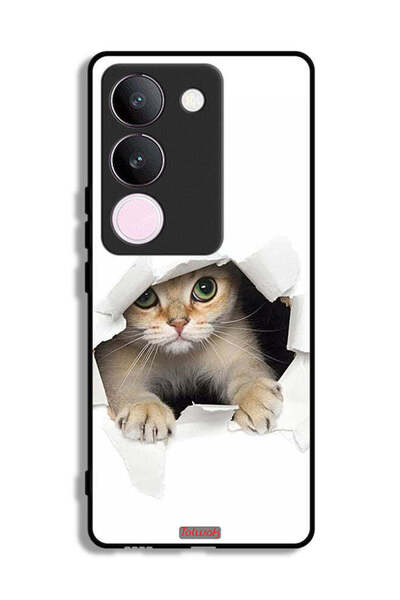 Tolwak غطاء حماية لهاتف Vivo V29 بتصميم قطة