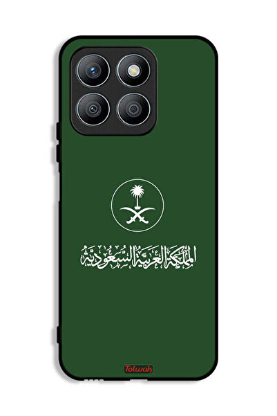 Tolwak غطاء حماية لهاتف Honor X8b - لوحة فنية متجهة لعلامة المملكة العربية ال...
