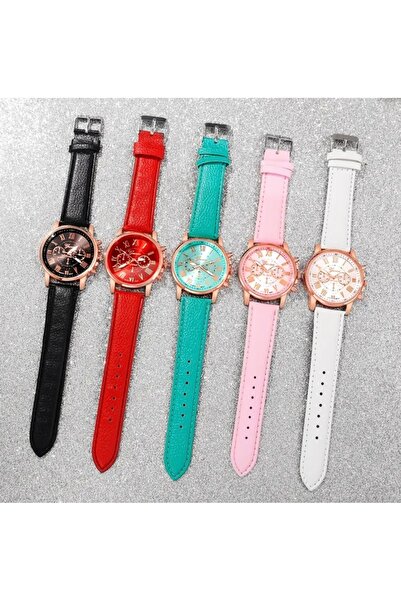 JOJO KIDS Women'S, Men'S, Teenage and Children's Wristwatch, Leather Strap Watch, Elegant Quartz Watch Combo