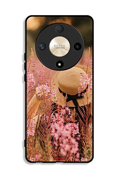 Tolwak Honor X9b Protective Case Cover Hat Girl In Flowers