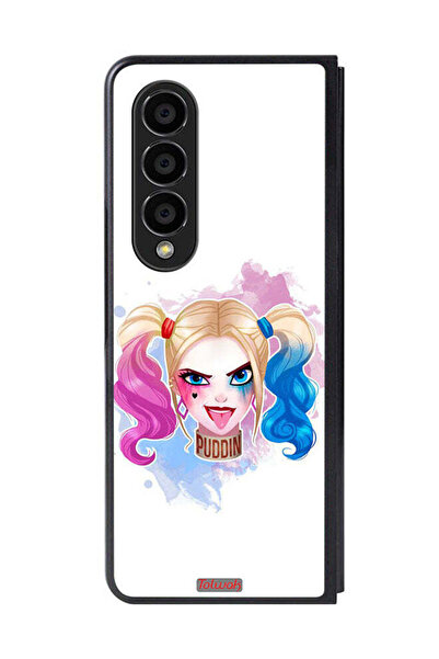 Tolwak غطاء حماية لهاتف سامسونج جالاكسي زد فولد 4 برسومات هارلي كوين