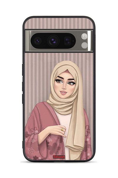 Tolwak Google Pixel 8 Pro Protective Case Cover Hijab Girl Art