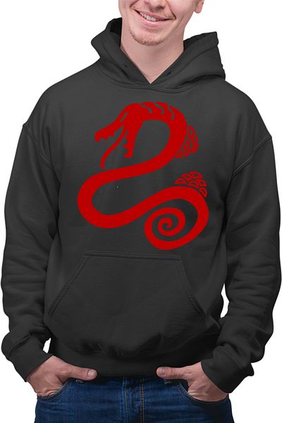 OEM Men's Hoodie Seven Deadly Sins Sloth Symbol Serpent Otaku