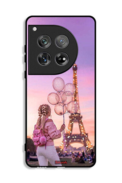 Tolwak غطاء حماية لهاتف OnePlus 12 بتصميم فتاة تحمل بالونات