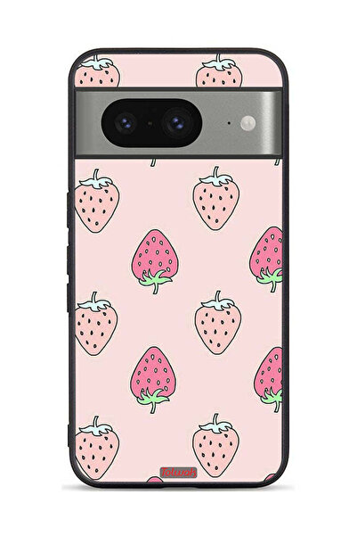 Tolwak غطاء حماية لجهاز Google Pixel 8 أيقونة الفراولة