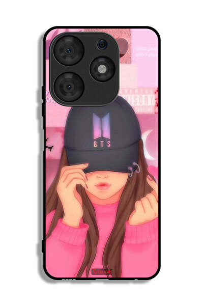 Tolwak غطاء حماية لهاتف تكنو سبارك 10 برو بطبعة فتاة سناب