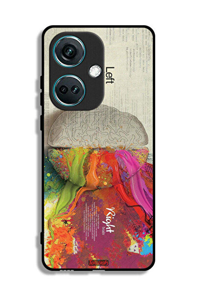 Tolwak غطاء حماية لهاتف OnePlus Nord CE3 - عمل فني تجريدي لعلم الدماغ