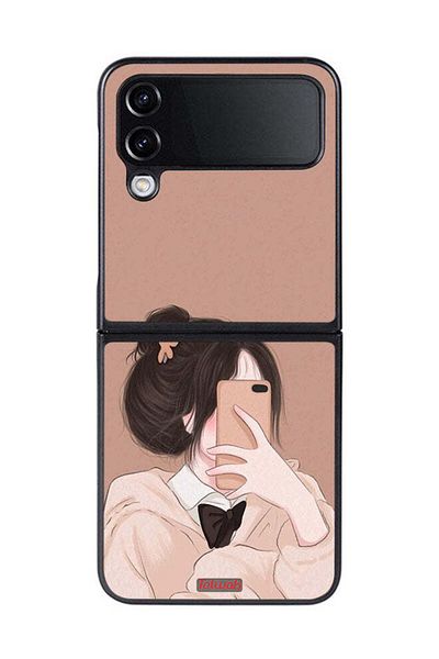 Tolwak Samsung Galaxy Z Flip 4 Protective Case Cover Making Selfie