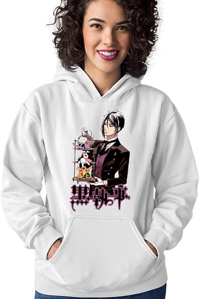 OEM Hanorac Femei Black Butler Sebastian Ciel Wonderland Animekage