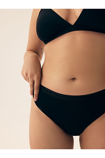 Bloovii Chiloți tanga pentru femei, material fin și bandă elastică cu logo | Lacteem
